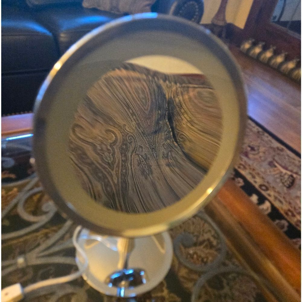 Silver Vanity Mirror Magnification Corded